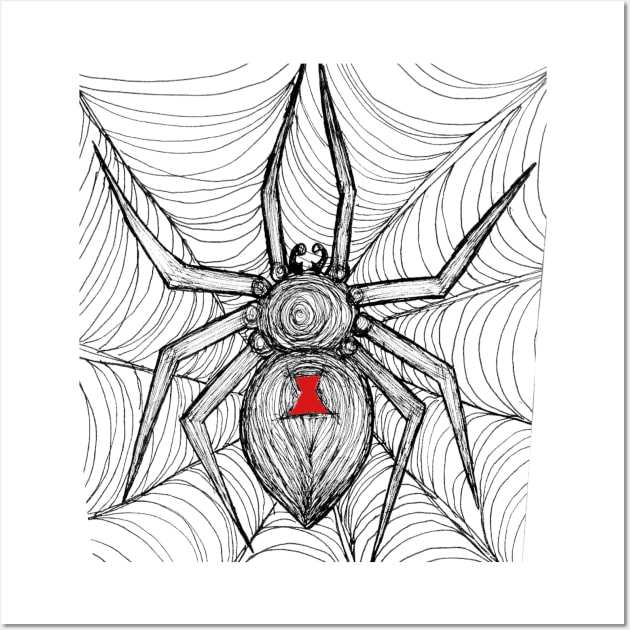 Geometrical Spider Wall Art by Art of V. Cook